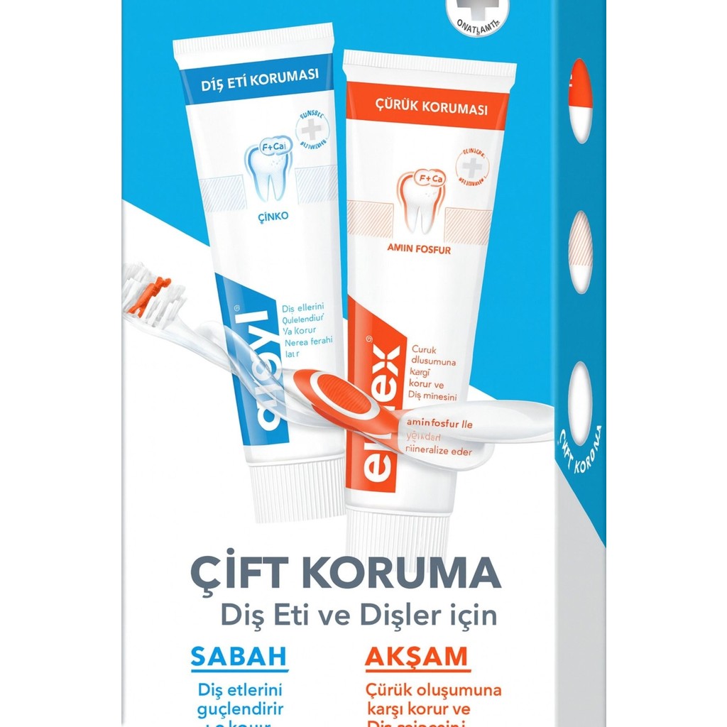 Yüksek Etkili Aminflorür + Aronal Double Protection Diş Macunu Seti 2×75 ml Diş Macunları Fiyatı