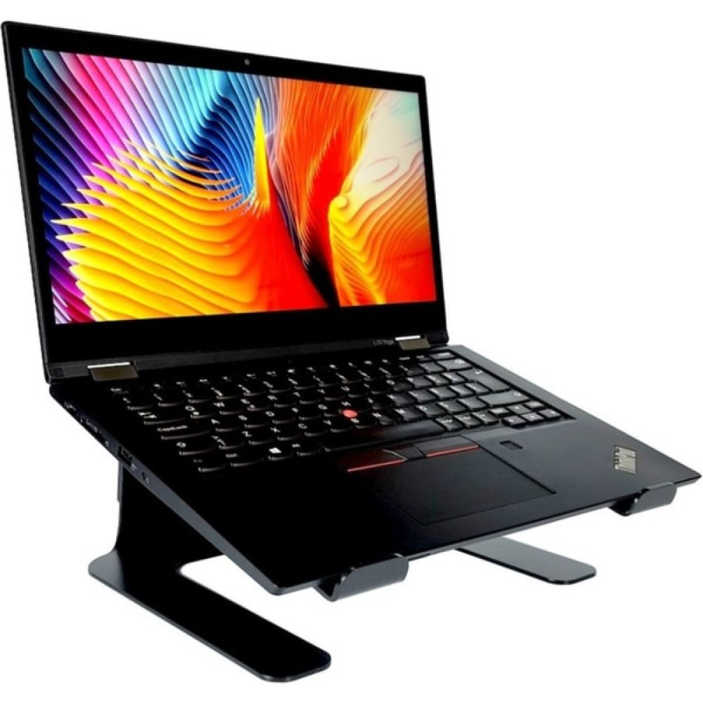 Yükseklik Ayarlı Metal Notebook Soğutucu Laptop Standı-Siyah-3 Farklı Yükseklik - Siyah Dizüstü Bilgisayar Aksesuarları Fiyatı