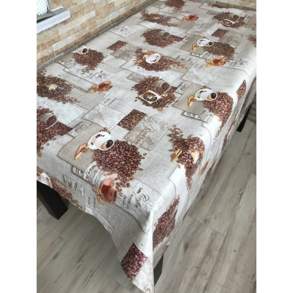 Yüksel Halı Mefruşat Muşamba Astarlı Masa Örtüsü - Kahverengi - 140 x 180 cm Masa Örtüsü Fiyatı