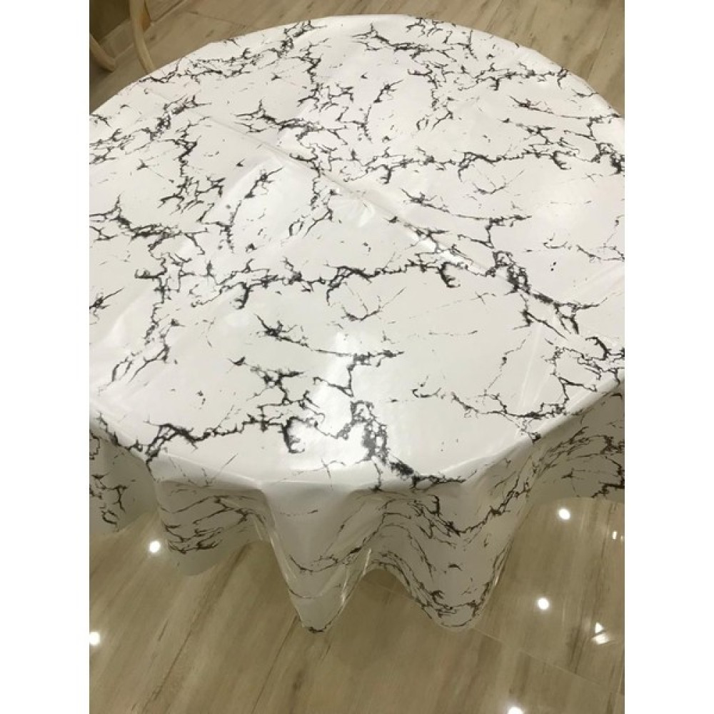 Yüksel Halı Mefruşat Muşamba Masa Örtüsü Yuvarlak 140 cm Çap - Gri - 140 x 140 cm Masa Örtüsü Fiyatı