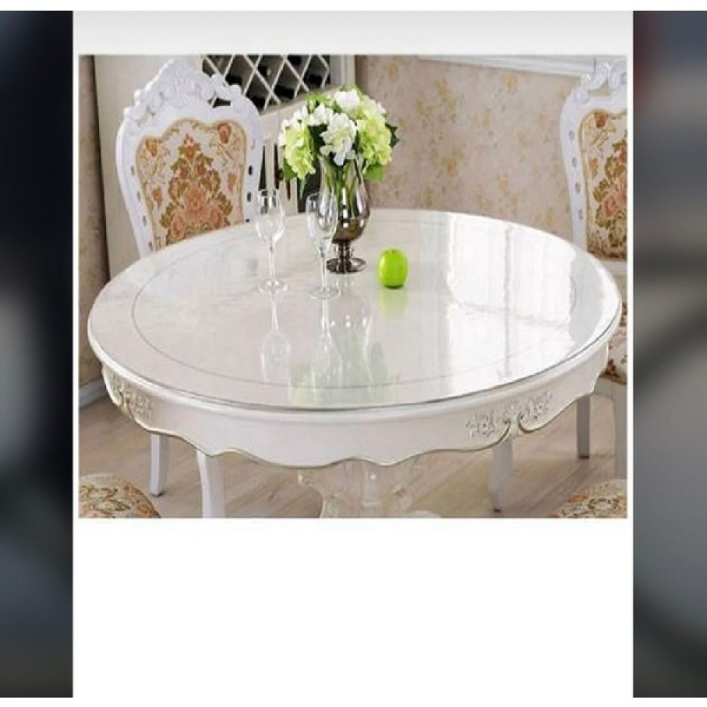 Yüksel Halı Mefruşat Şeffaf Kalın Masa Örtüsü 1.7 mm 100 cm - 100 x 100 cm Masa Örtüsü Fiyatı