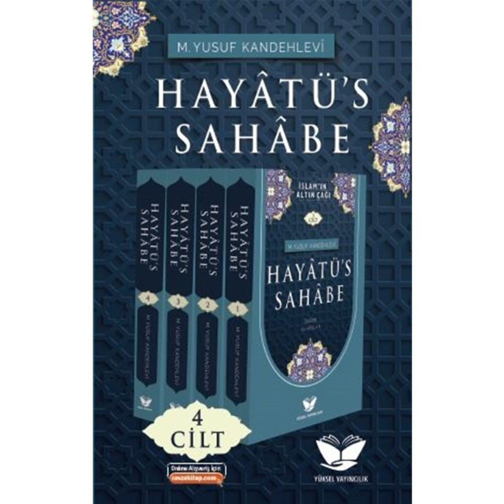 yüksel yayıncılık Hayatüs Sahabe (4 CİLT TAKIM) - M. Yusuf Kandehlevi 9786057024909 Din Kitapları Fiyatı