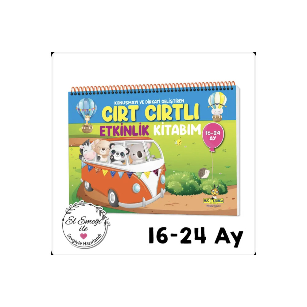 yükselen zeka 16-24 Ay Cırt Cırtlı Etkinlik Kitabım Aktivite & Eğitici Kitaplar Fiyatı