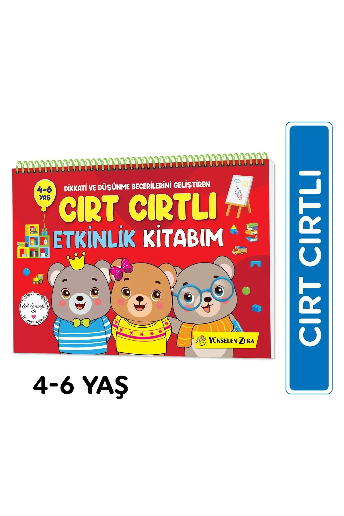 Yükselen Zeka Yayınları 4-6 Yaş Cırt Cırtlı Etkinlik Kitabım" Aktivite & Eğitici Kitaplar Fiyatı