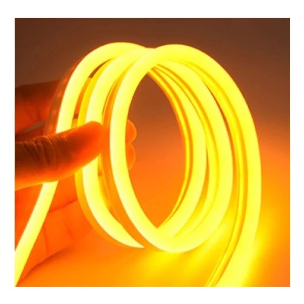 Yuled 1 Metre Neon Amber 220 V Esnek Hortum Şerit LED Işık Aydınlatma + Güç Fişi - 1 m Led Aydınlatmalar Fiyatı