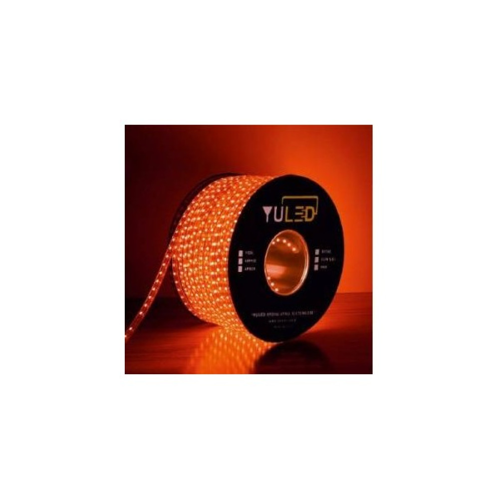 Yuled Kırmızı 3 Çipli İç Dış Mekan Silikonlu Şerit LED 220V - Volt Double Pcb 50 Metre + Güç Fiş Led Aydınlatmalar Fiyatı