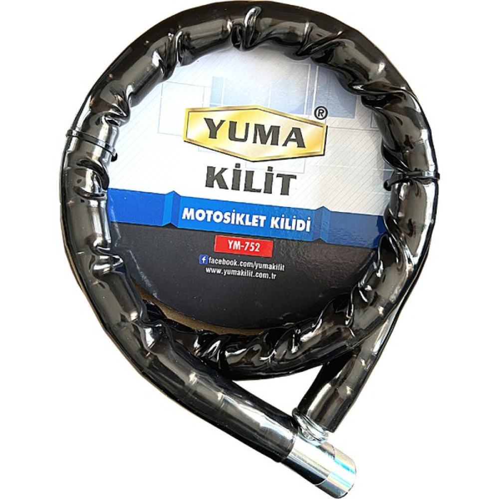 Yuma Kilit Yuma Motorsiklet Kilidi Anahtarlı Körüklü Siyah ( Boy : 150CM-ÇAP : 22MM ) - Açık Siyah Motorsiklet Aksesuarları Fiyatı