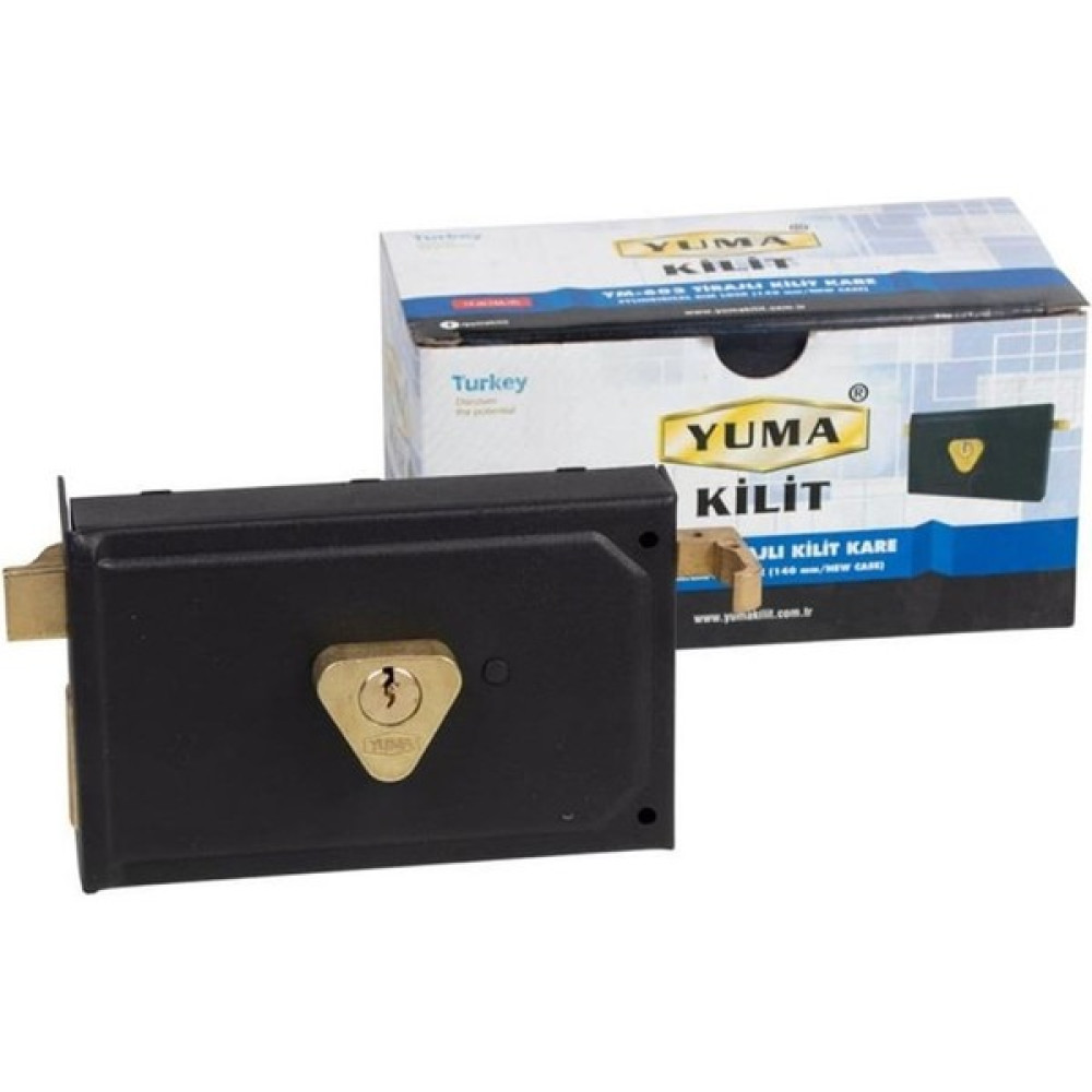 Yuma YM-602 Tirajli Kare Demir Kapı Kilidi Kilit Fiyatı