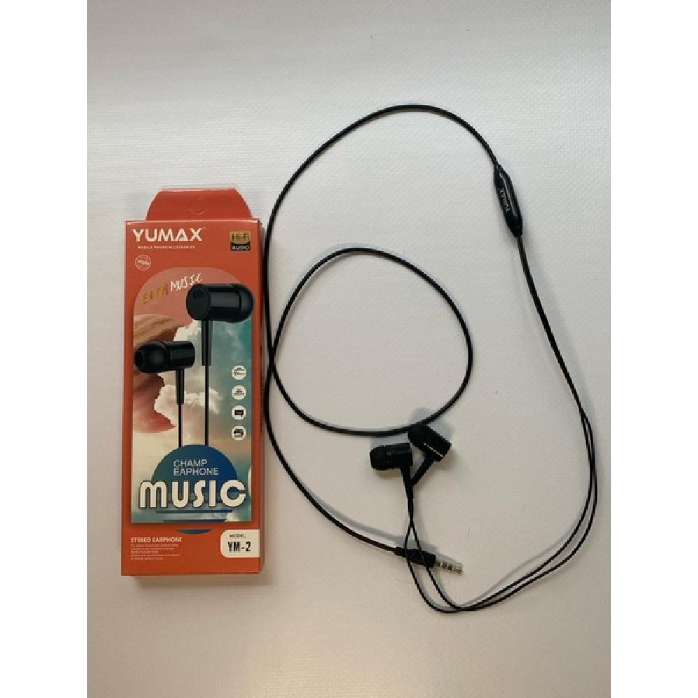 Yumax 3.5 mm Jack Girişli Kulakiçi Kablolu Kulaklık Ios ve Android Uyumlu - Siyah Kulaklık Fiyatı