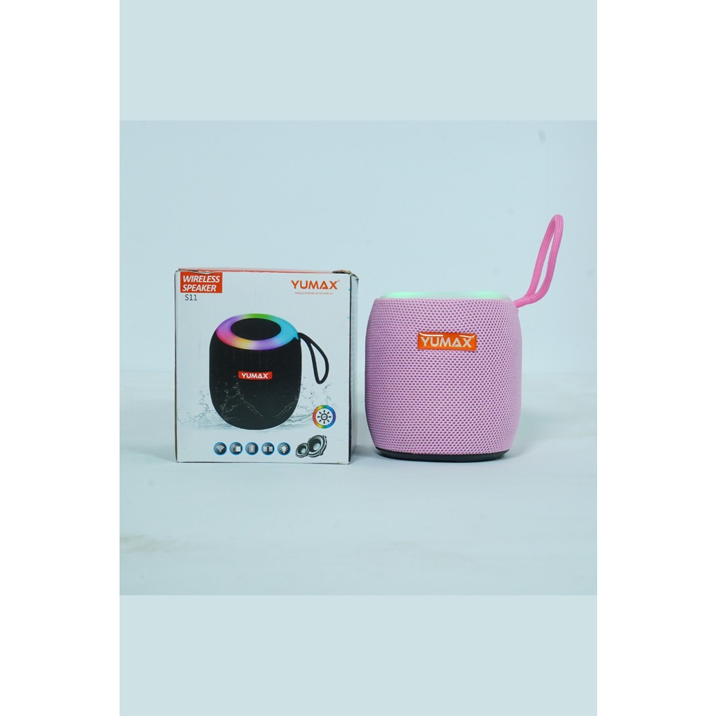Yumax Taşınabilir Bluetooth Hoparlör – Renkli LED Işıklı, 5W Güç, Sd & USB Destekli, 5 Renk Seçeneği - Pembe Bluetooth Hoparlör Fiyatı