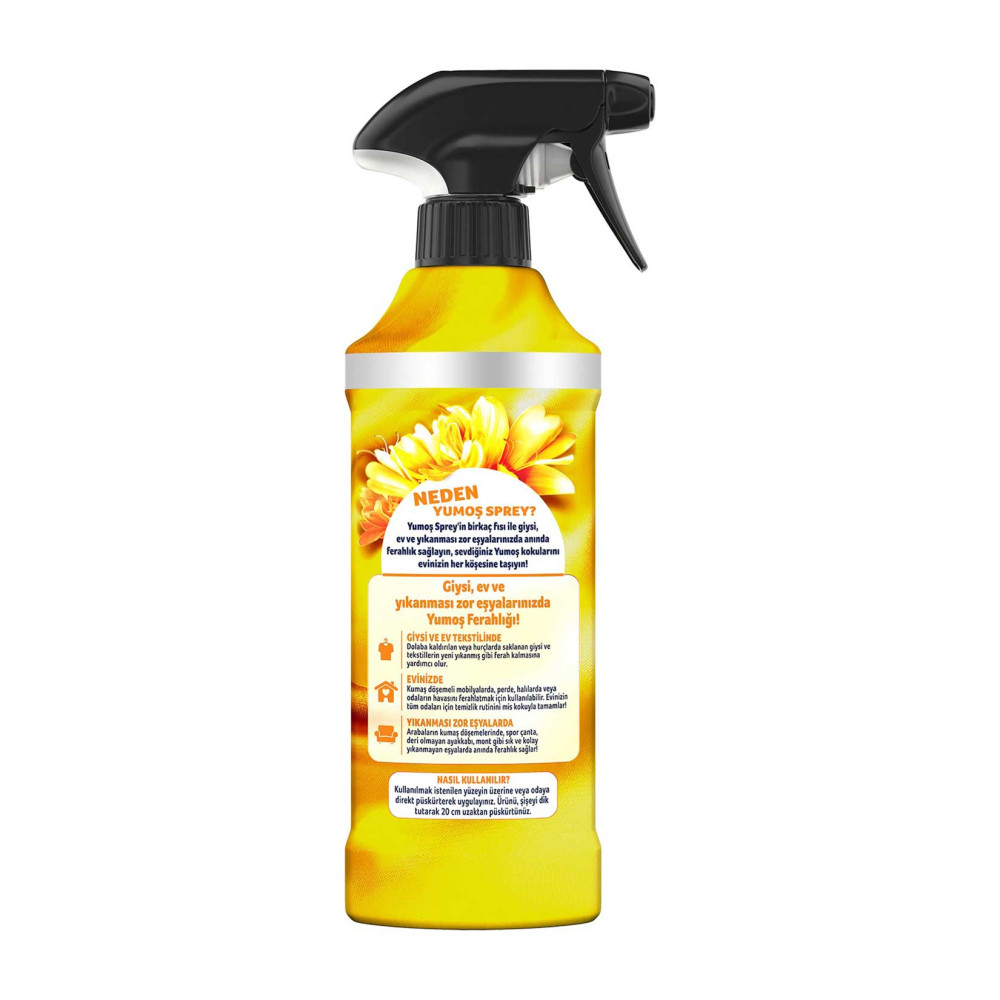 Yumoş Çamaşır Kokusu Sprey 450 ml Hanımeli