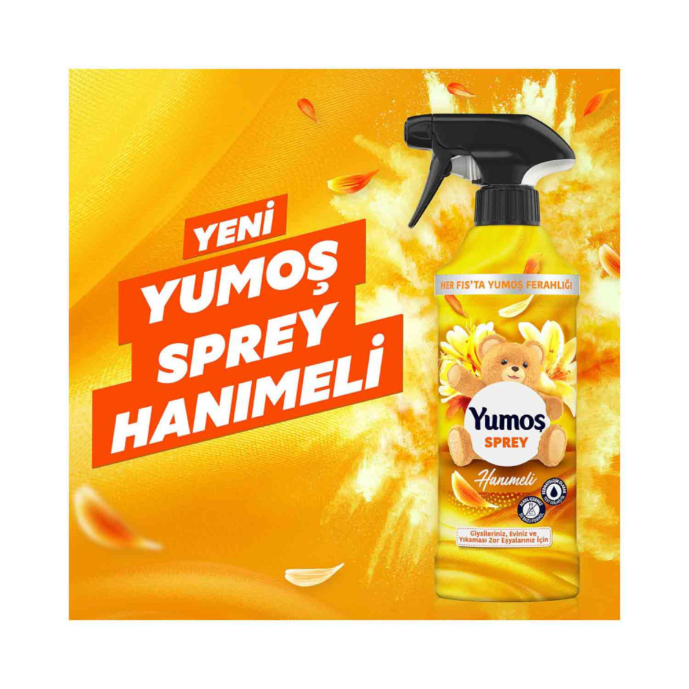 Yumoş Çamaşır Kokusu Sprey 450 ml Hanımeli