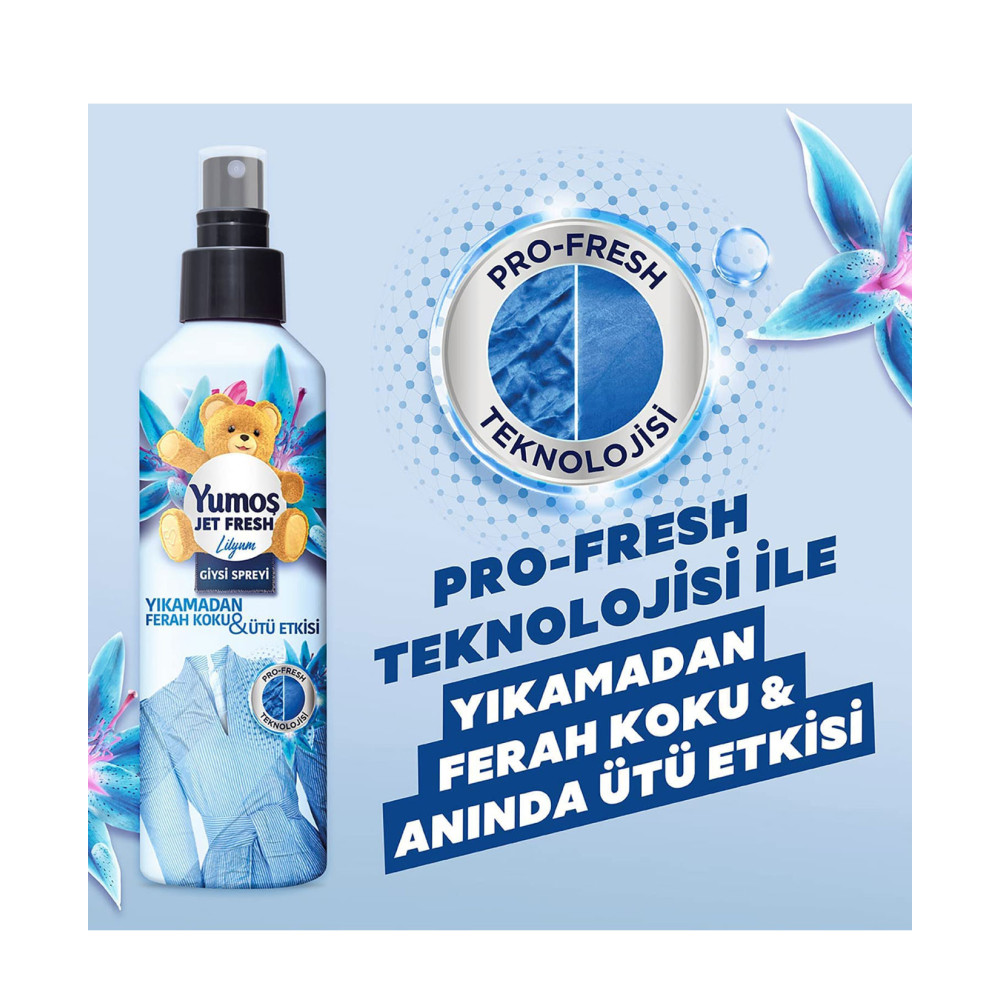 Yumoş Giysi Spreyi 200 ml Lilyum