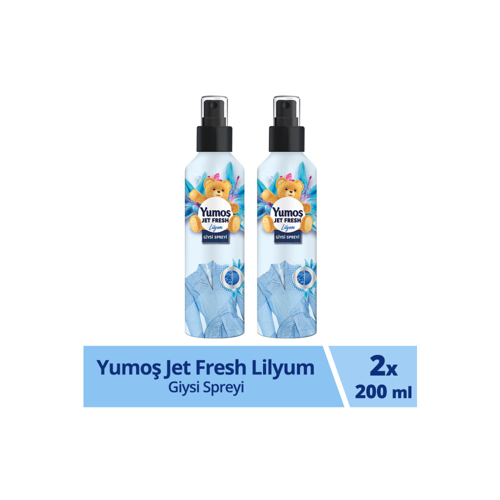 Yumoş Jet Fresh Giysi Spreyi Lilyum 200 ml 2 Adet Çamaşır Yıkama Fiyatı