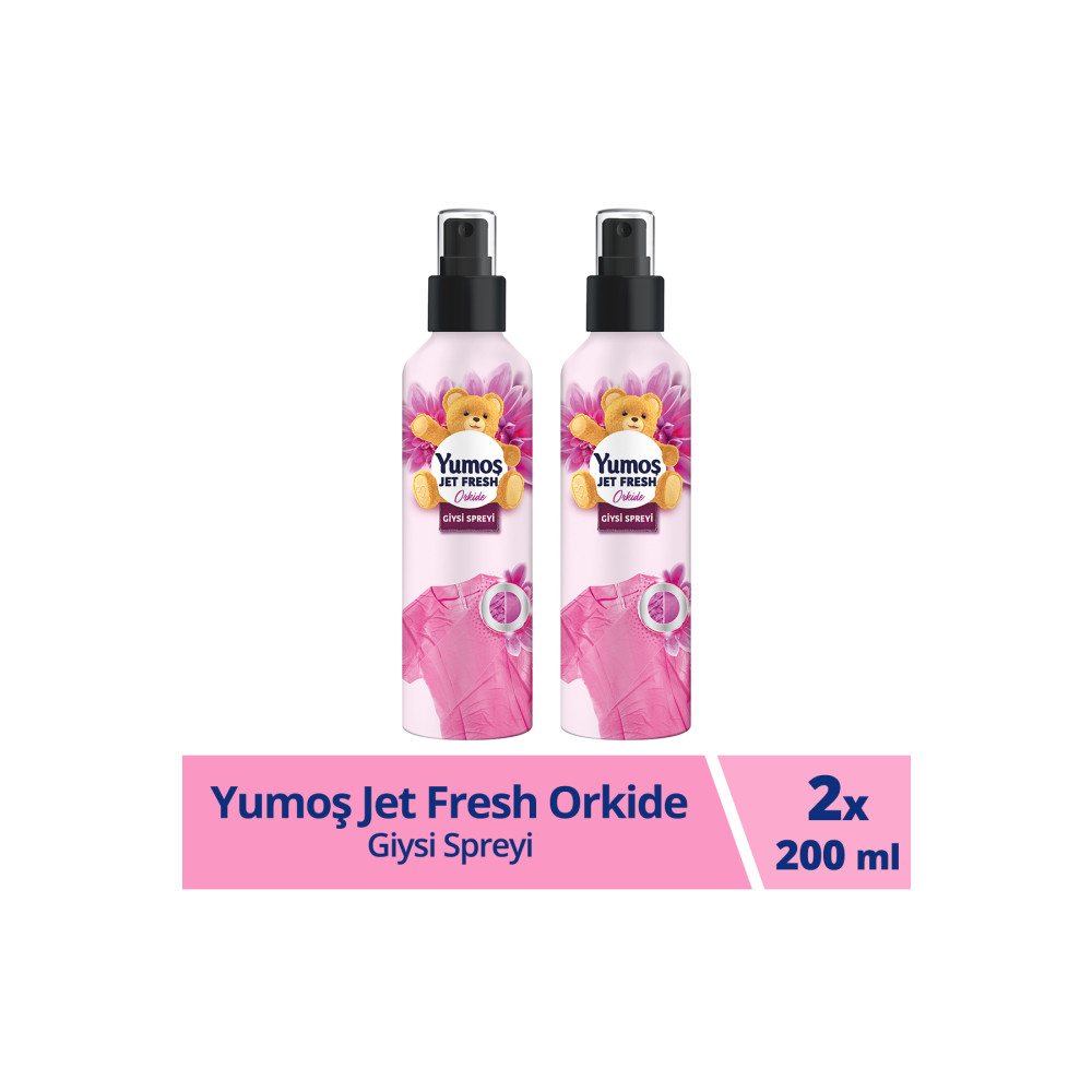 Yumoş Jet Fresh Giysi Spreyi Orkide 200 ml 2 Adet Çamaşır Yıkama Fiyatı