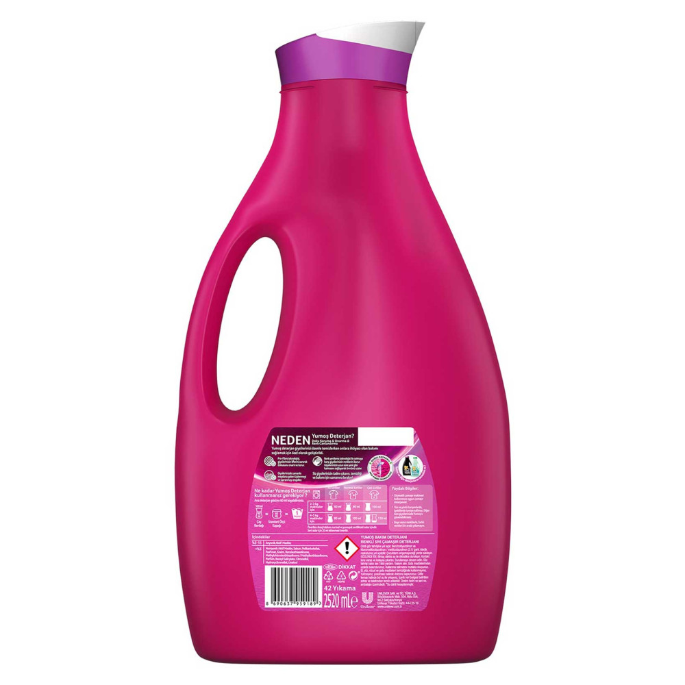 Yumoş Sıvı Çamaşır Deterjanı 2520 ml Renkliler İçin