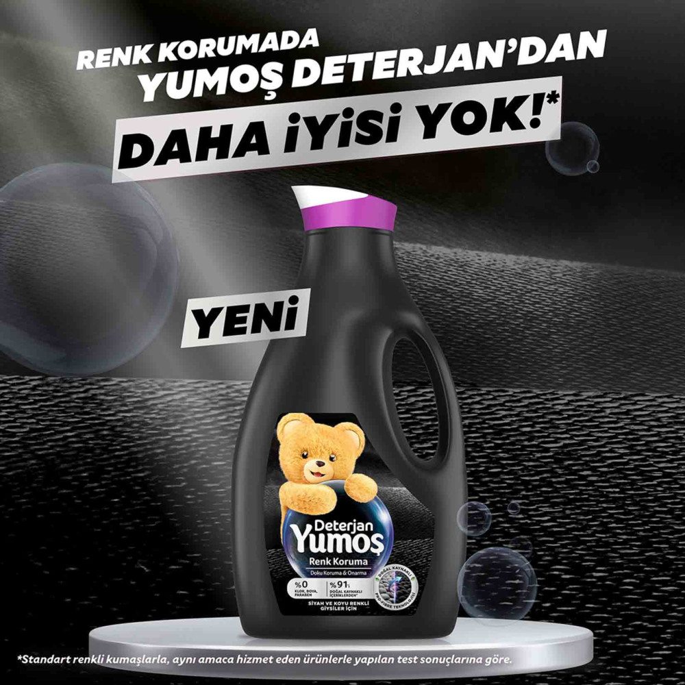 Yumoş Sıvı Çamaşır Deterjanı 2520 ml Siyah Bakım