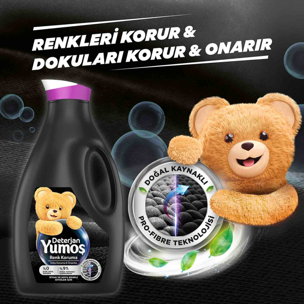 Yumoş Sıvı Çamaşır Deterjanı 2520 ml Siyah Bakım