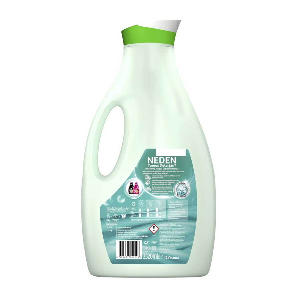 Yumoş Sıvı Çamaşır Deterjanı 2520 ml Narin Bakım