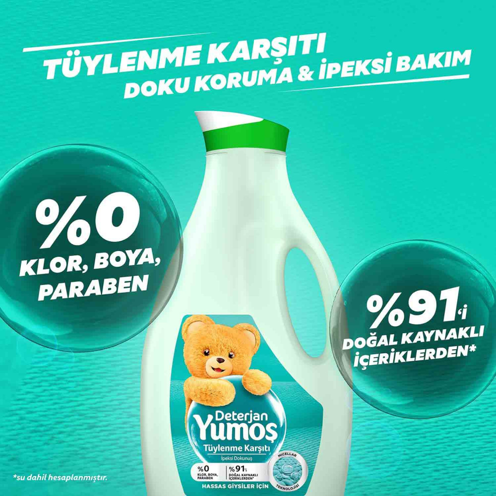 Yumoş Sıvı Çamaşır Deterjanı 2520 ml Narin Bakım
