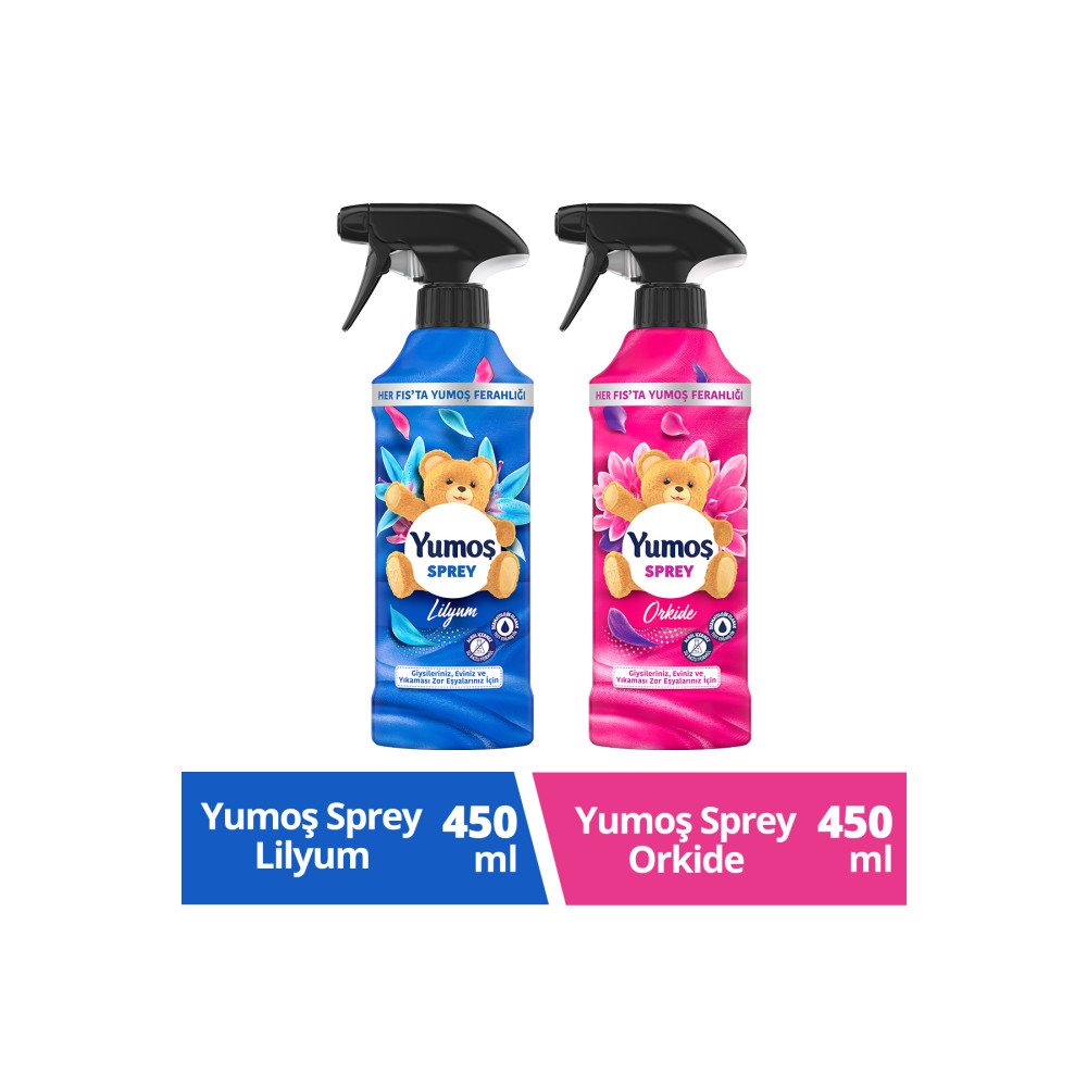Yumoş Sprey Yıkaması Zor Eşyalar Lilyum 450 ml 1adet Sprey Zor Eşyalar Orkide 450ml 1adet Çamaşır Yıkama Fiyatı