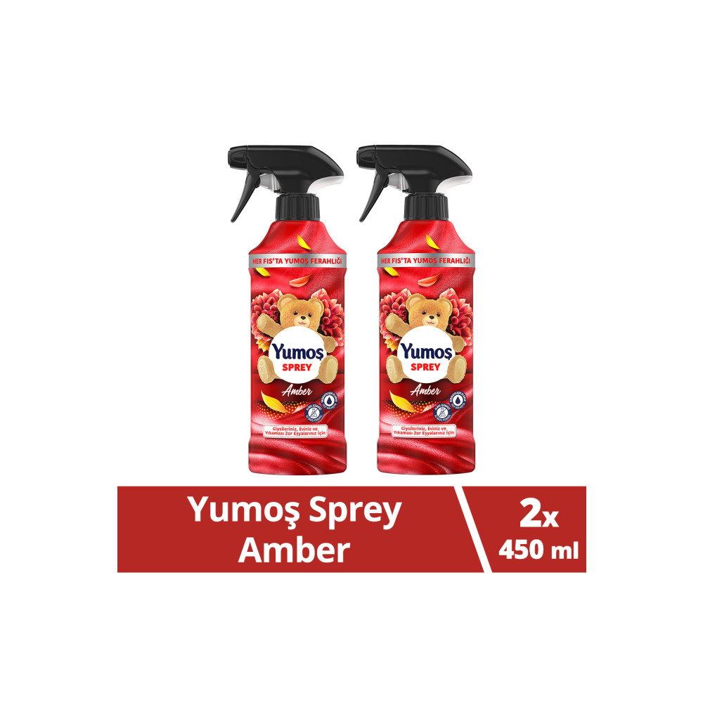 Yumoş Sprey Yıkanması Zor Eşyalar Için Giysi Spreyi Amber 450 ml X2 Deterjan ve Temizlik Ürünleri Fiyatı