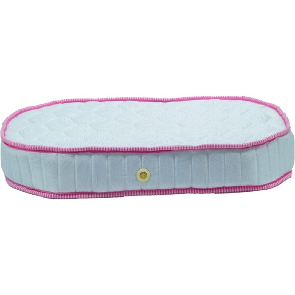 Yumurcak Gelişim Yumurcak Sünger Yarı Ortopedik Oval Bebek Yatak - 40X80 - Beyaz - Pembe Park Yatak / Oyun Parkı Fiyatı