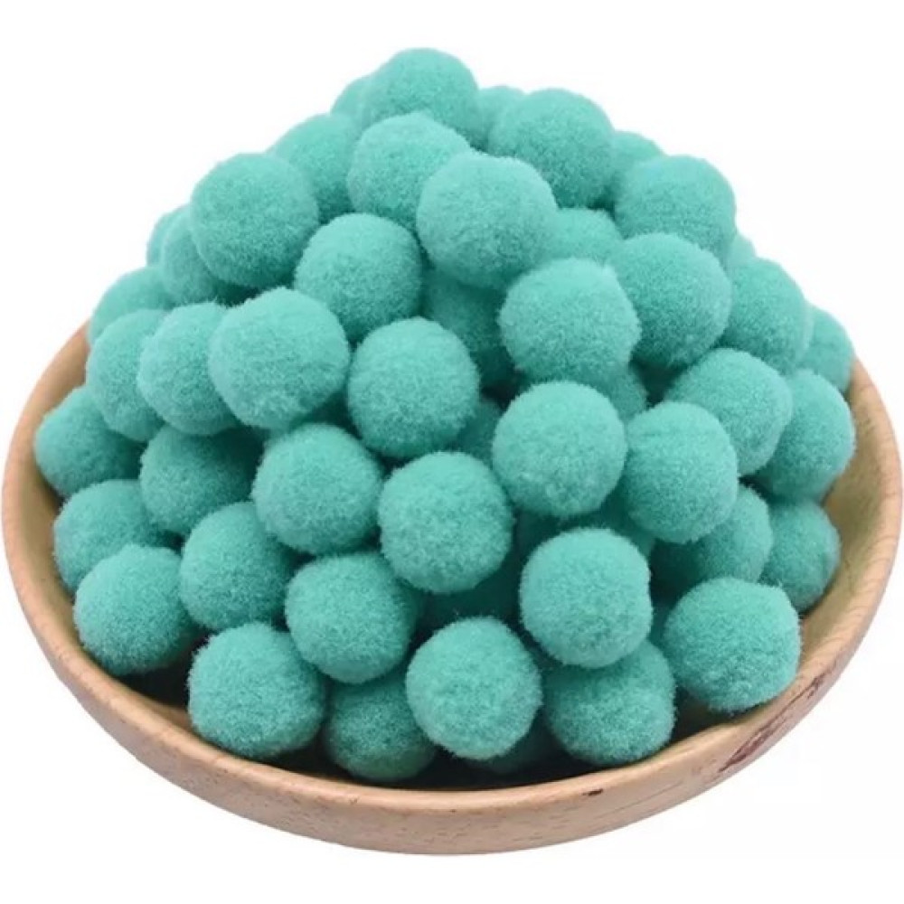Yumuşak Keçe Peluş Ponpon 2 cm Çap 100'lü Mint Yardımcı Malzeme Fiyatı
