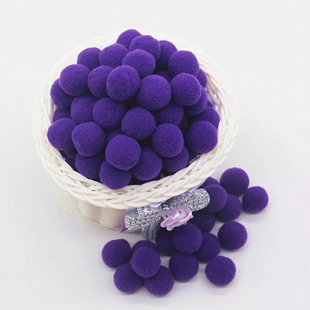 Yumuşak Keçe Peluş Ponpon 2 cm Çap 100'lü Mor Yardımcı Malzeme Fiyatı