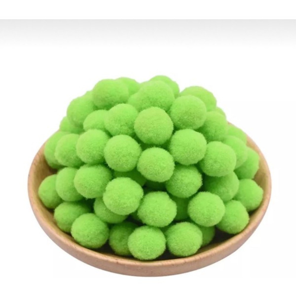 Yumuşak Keçe Peluş Ponpon 2cm 100 Adet - Açık Yeşil Sanatsal Malzemeler Fiyatı