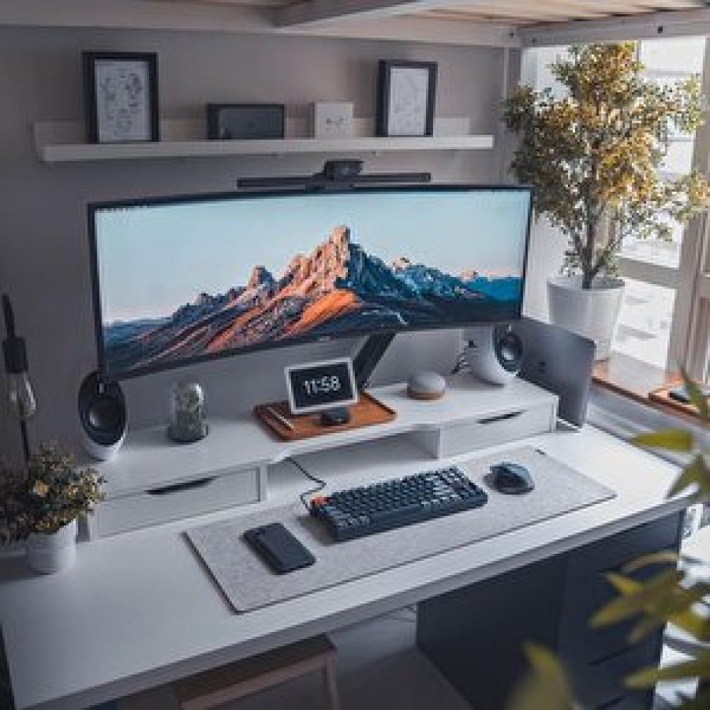 Yün Keçe Çalışma Masası Düzenleme Bilgisayar ve Oyuncu Mouse Pad Açık Gri 50x150 Cm Mouse Pad Fiyatı