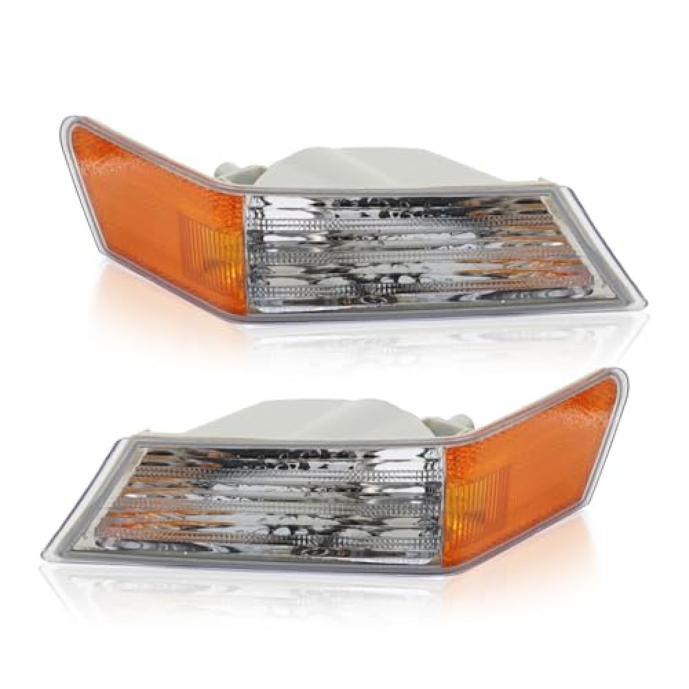 Yunnergo 1 Pair Front Turn Signal Lights Lamps Compatible with Patriot 2007-2017, 68004180AC, CH2527102, 68004181AC, CH2526102