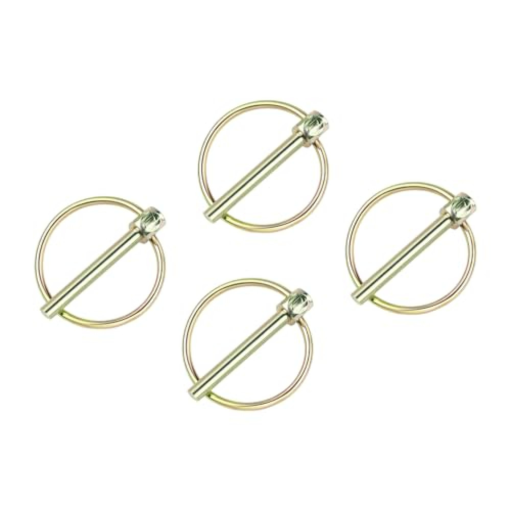 Yuntop 4 PCS Heavy Duty Lynch Pin with Ring for Trucks, Tractors, Trolleys, Lawn Mowers, & Trailers (3/16 Inch / 4.5 mm x 1-7/16 Inch / 36 mm)
