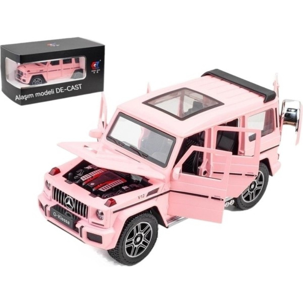 Yunxitrade Panda Mercedes-Benz Büyük Model Araba Off-Road Çocuk Hediye Alaşım Oyuncak Araba Simülasyon Araba Modeli (Yurt Dışından) - Gri - Pembe Oyuncak Araç Fiyatı