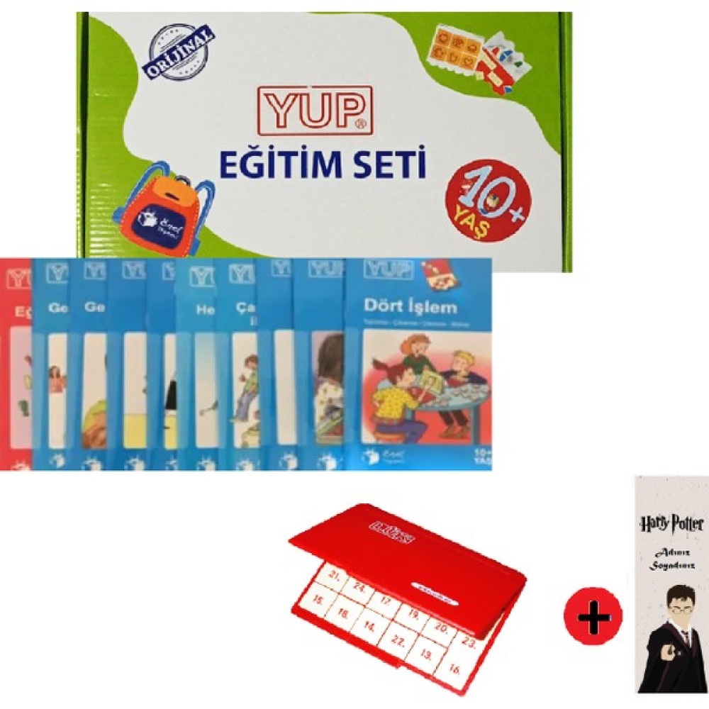 Yup 10+ Yaş Oyunlarla Öğreniyorum Orijinal Görsel Dikkat ve Matematik Güçlendirme Seti + Kişiye Özel Isimli Harry Potter Kitap Ayracı Diğer Fiyatı
