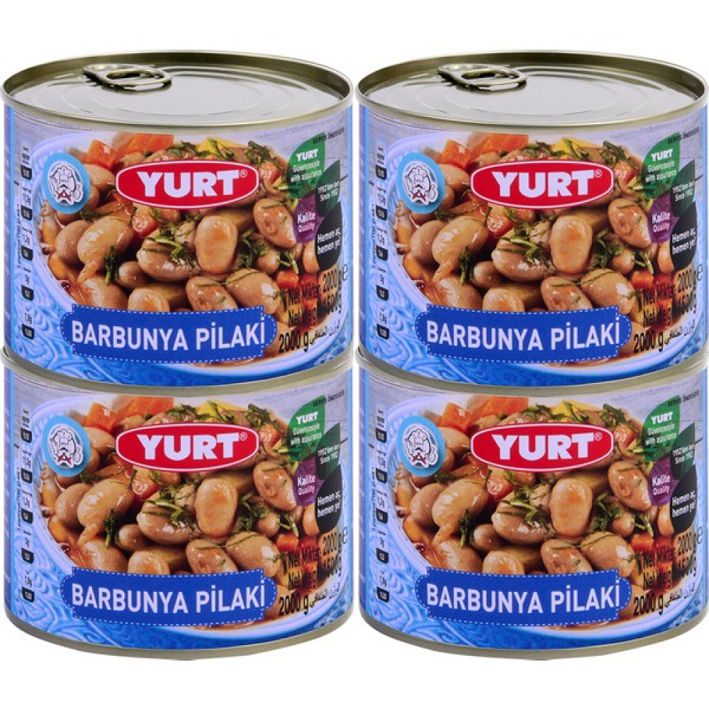 Yurt - Barbunya Pilaki 200 gr *4 Adet - 1 Paket Konserve Fiyatı