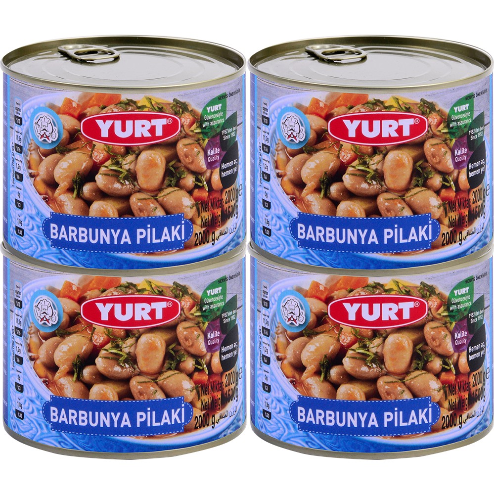 Yurt - Barbunya Pilaki 200 gr *4 Adet - 1 Paket Konserve Fiyatı