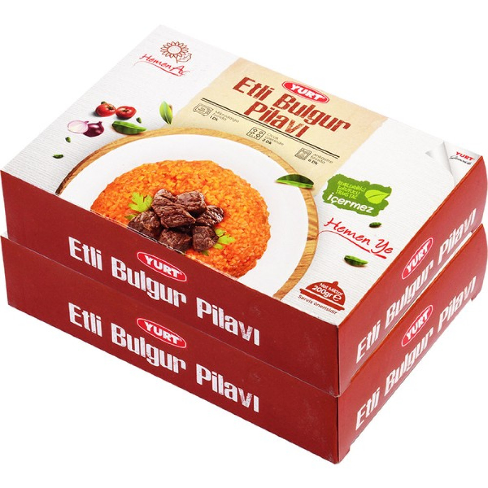 Yurt - Etli Bulgur Pilav Küvet 200 gr *2 Adet - 1 Paket Oto Boyaları Fiyatı
