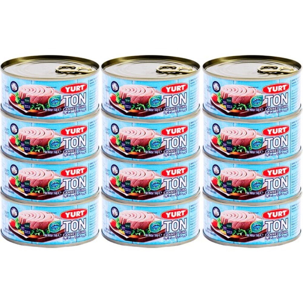 Yurt - Ton Balığı Iri Parçalı 160 gr 12'li Tava - 1 Paket Konserve Fiyatı