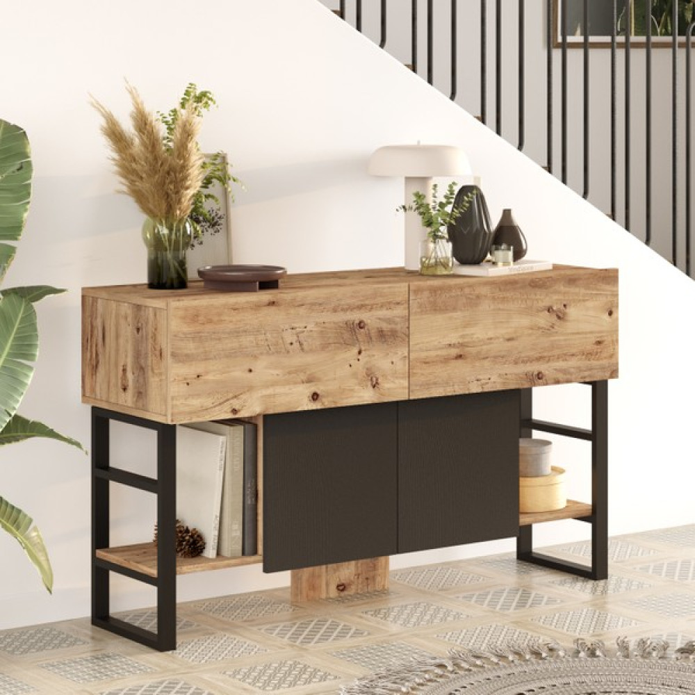 Yurudesign ML25-A Iron Metal Konsol 4 Kapaklı Konsol Mobilya Fiyatı