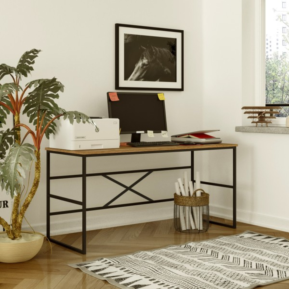 Yurudesign Voyage Metal Çalışma Masası 160CM VG27-A Çam - Y: 75 cm D: 60 cm G: 160 cm Çalışma Masası Fiyatı