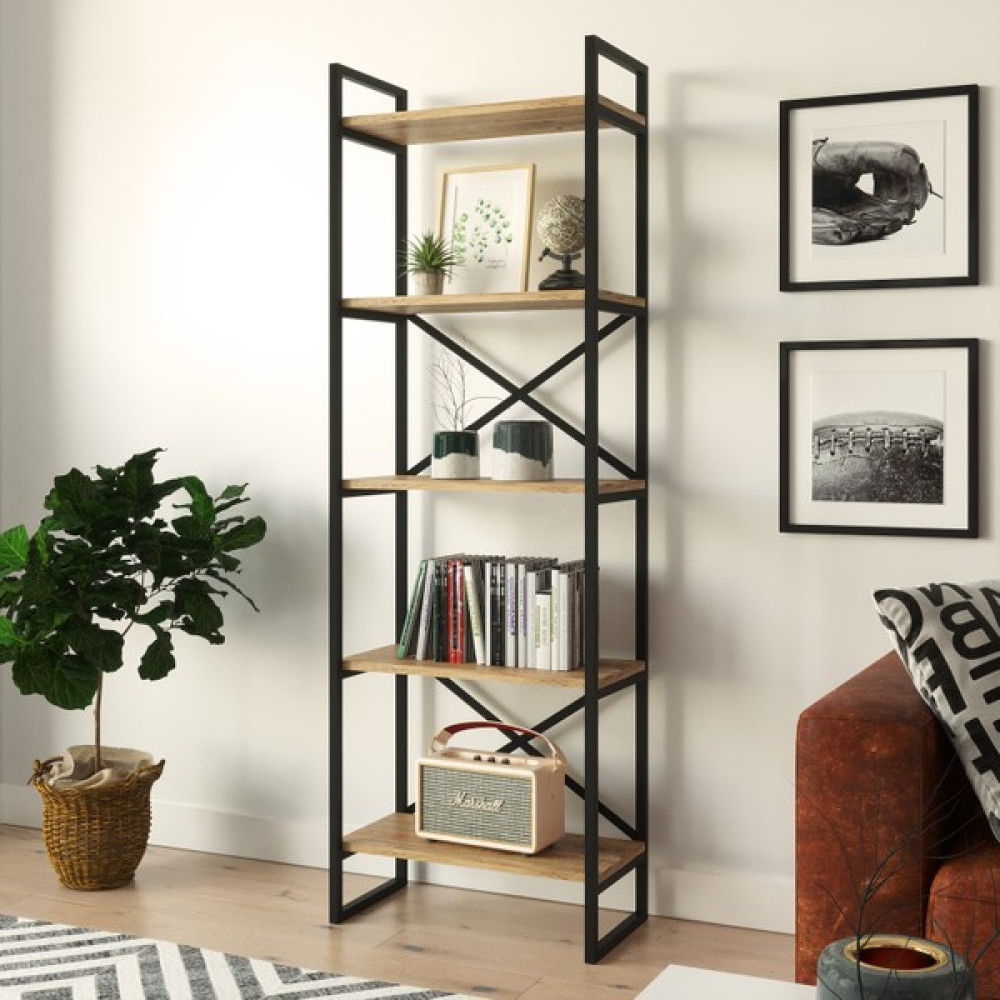 Yurudesign Voyage Metal Kitaplık 5 Raflı 175CM Vg3-A Kitaplık Fiyatı