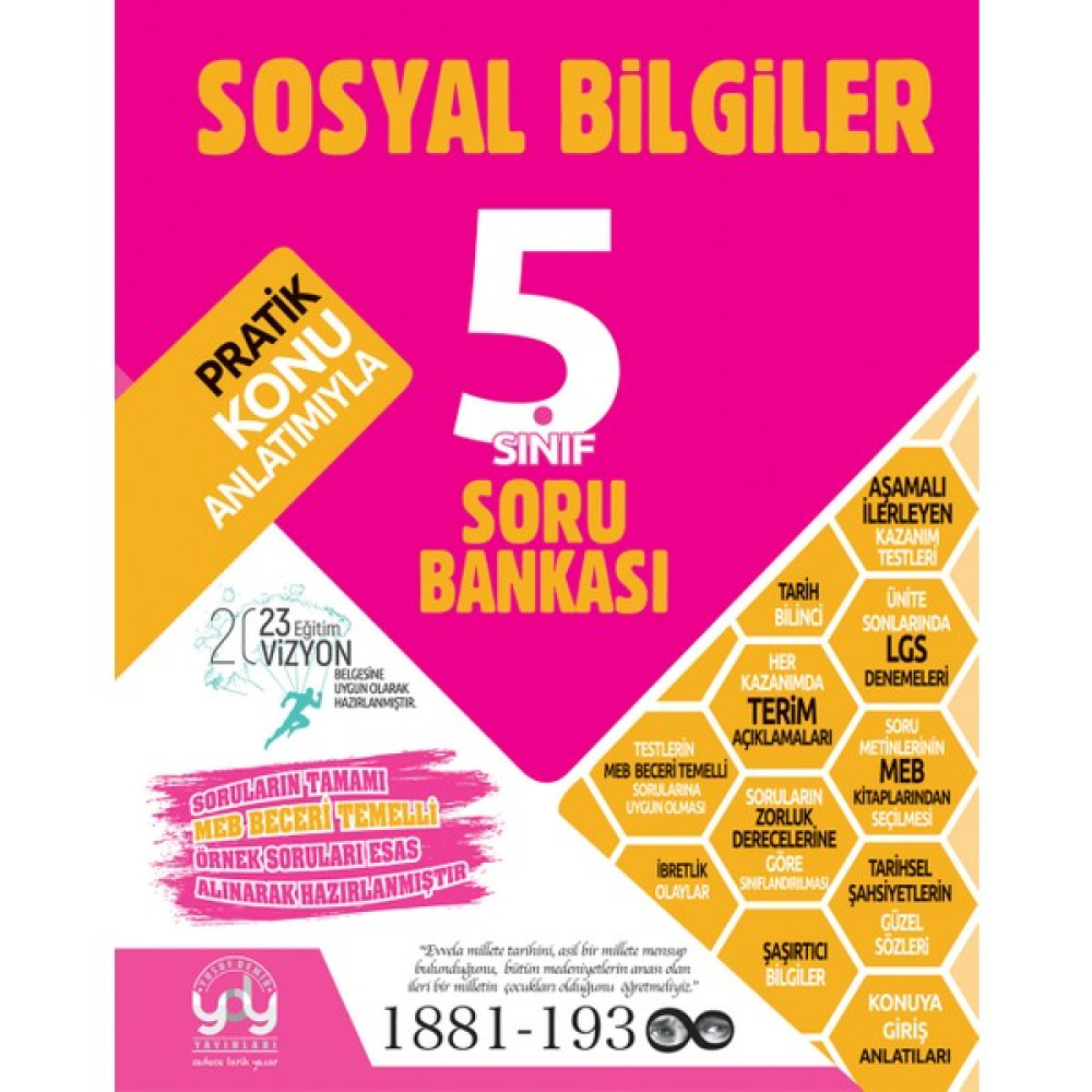Yusuf Demir Yayınları Sosyal Bilgiler 5. Sınıf Soru Bankası Sosyal Bilgiler Fiyatı