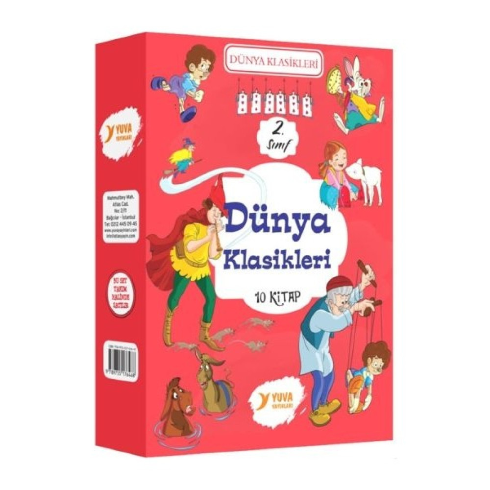 Yuva Yayınları 2. Sınıf Dünya Klasikleri - 10 Kitap Takım Çocuk Klasikleri Fiyatı
