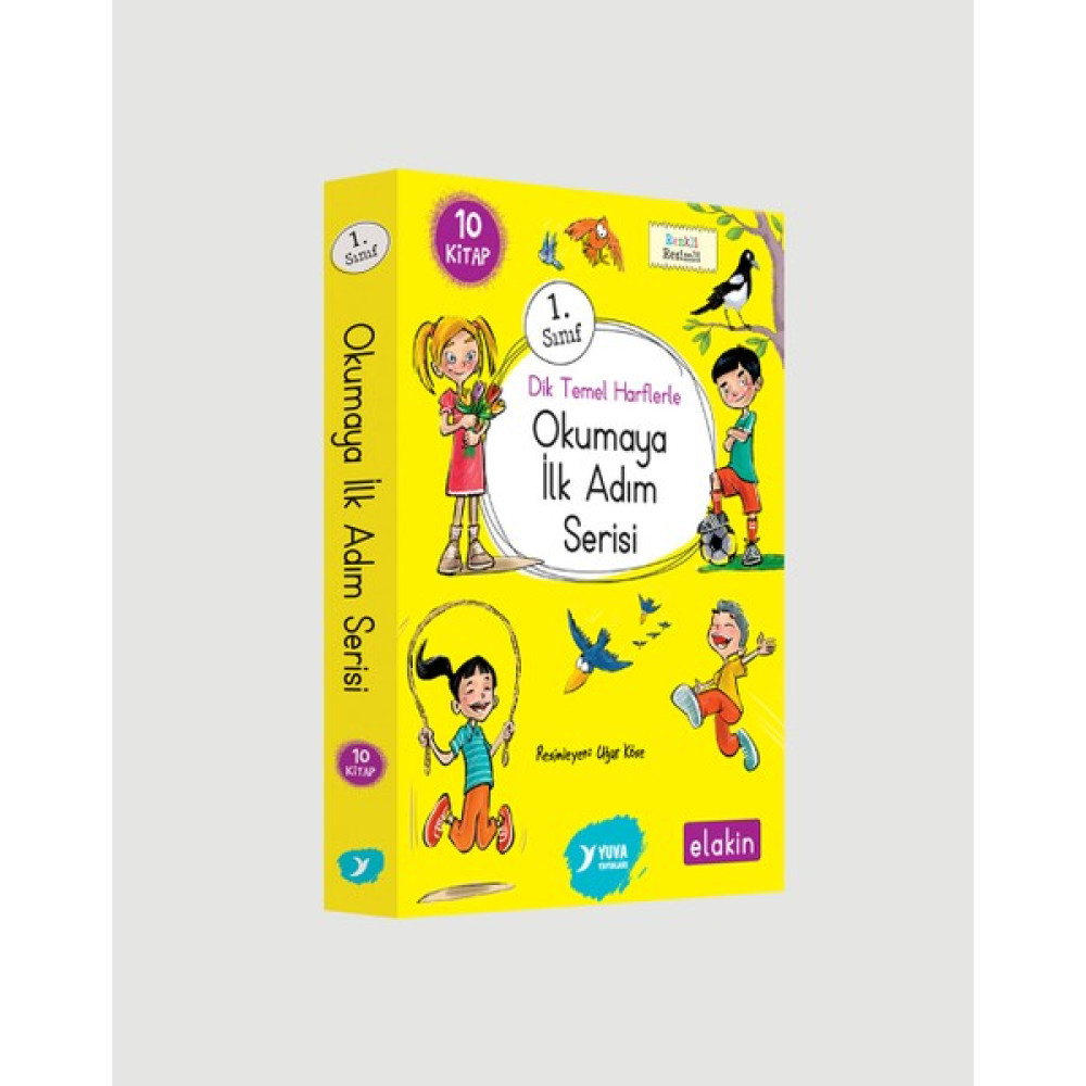 Yuva Yayınları Dik Temel Harflerle Okumaya İlk Adım Elakin 1.Sınıf 10 Kitap Okul Öncesi Eğitici & Öğretici Kitaplar Fiyatı