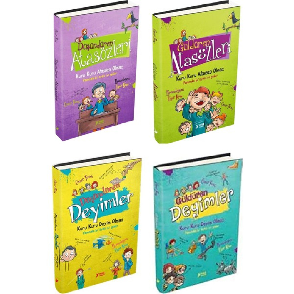 Yuva Yayınları Güldüren Düşündüren Atasözleri ve Deyimler Seti 4 Kitap Kaynak Kitapları Fiyatı