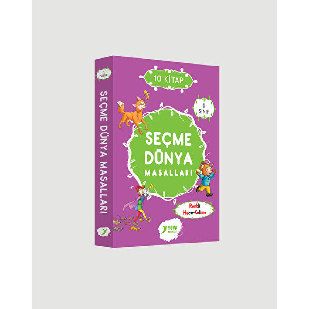Yuva Yayınları Seçme Dünya Masalları Renkli Heceli 1.Sınıf 10 Kitap Çocuk Roman Fiyatı