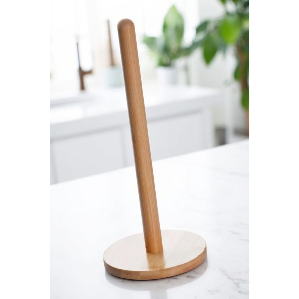 Yuvarlak Bambu Kağıt Havluluk - Peçetelik - Kahverengi - 12 x 22 cm El / Yüz Havlusu Fiyatı
