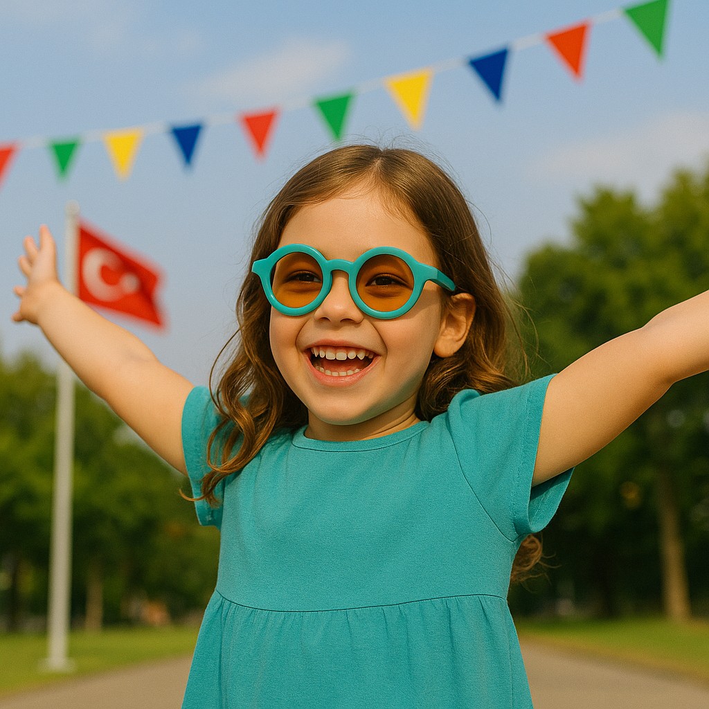 Yuvarlak Çocuk Güneş Gözlüğü Unisex Gözlük Uv 400 Korumalı Polarize Ce Sertifikalı Trend Gözlük - Yeşil Güneş Gözlükleri Fiyatı