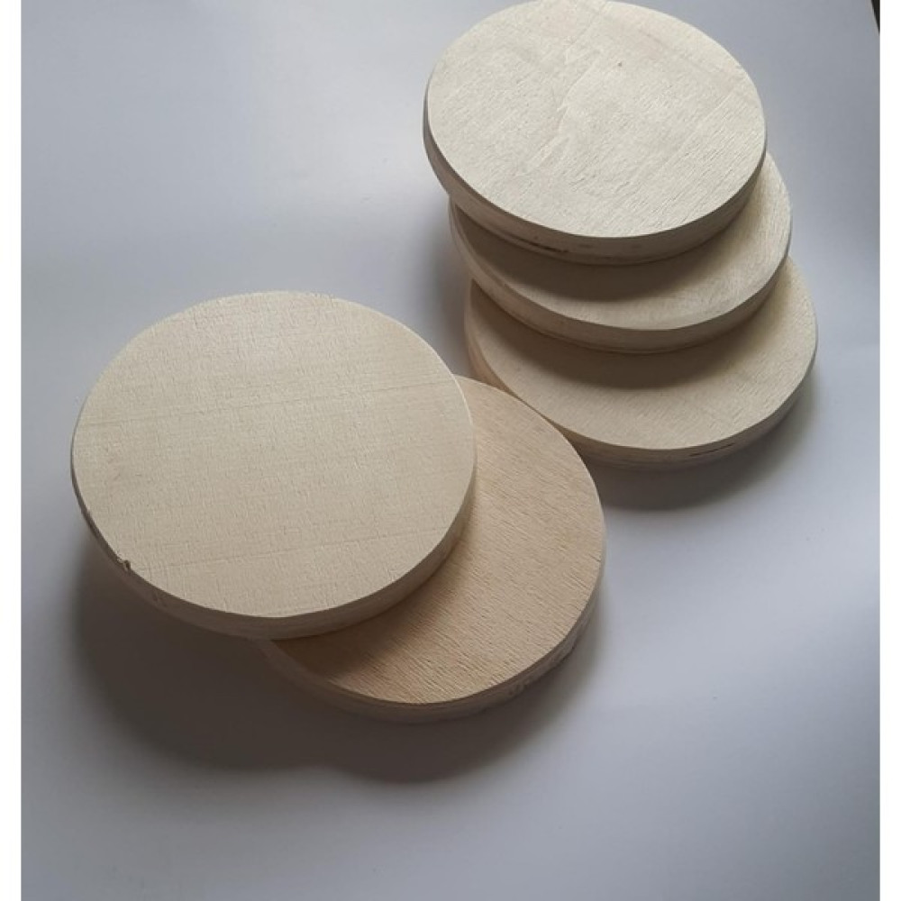 Yuvarlak Daire Kontraplak 13 * 2 cm 5 Li - Ahşap Rengi Maket Fiyatı
